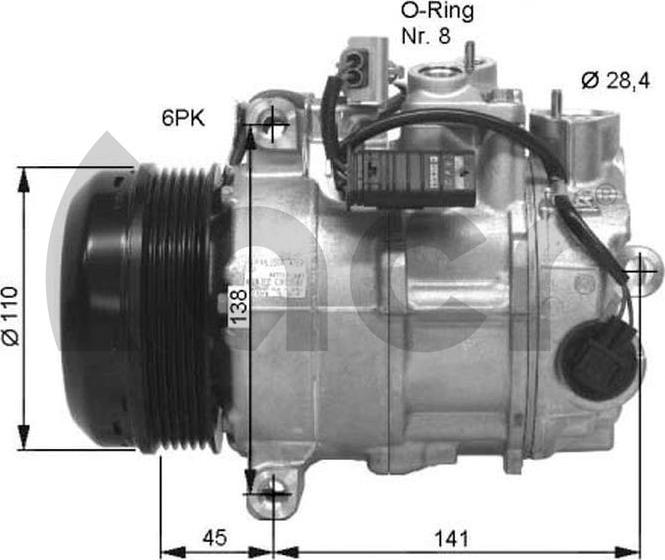 ACR 135256G - Kompresors, Gaisa kond. sistēma ps1.lv