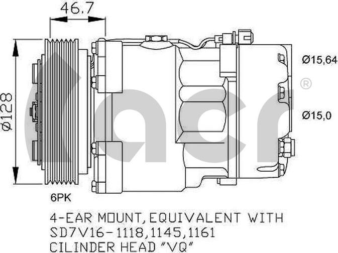 ACR 130661R - Kompresors, Gaisa kond. sistēma ps1.lv