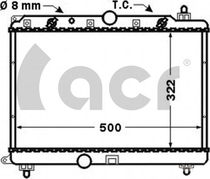 ACR 300900 - Kondensators, Gaisa kond. sistēma ps1.lv