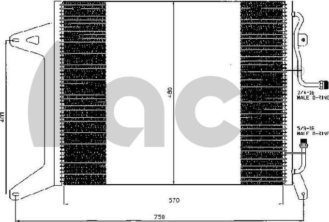 ACR 300498 - Kondensators, Gaisa kond. sistēma ps1.lv