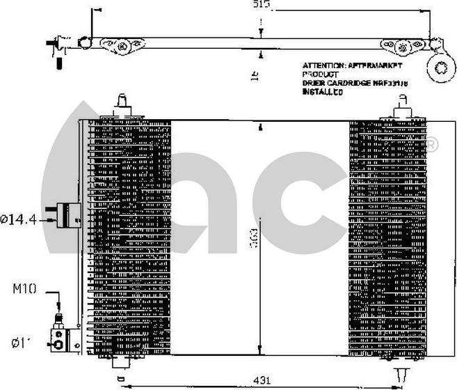 ACR 300461 - Kondensators, Gaisa kond. sistēma ps1.lv