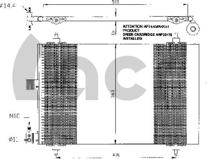 ACR 300484 - Kondensators, Gaisa kond. sistēma ps1.lv