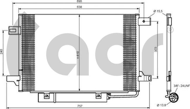 ACR 300666 - Kondensators, Gaisa kond. sistēma ps1.lv