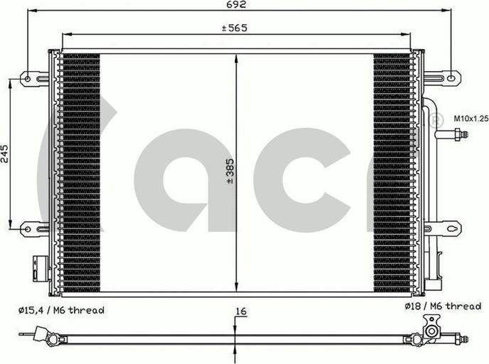 ACR 300603 - Kondensators, Gaisa kond. sistēma ps1.lv