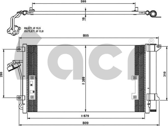 ACR 300686 - Kondensators, Gaisa kond. sistēma ps1.lv