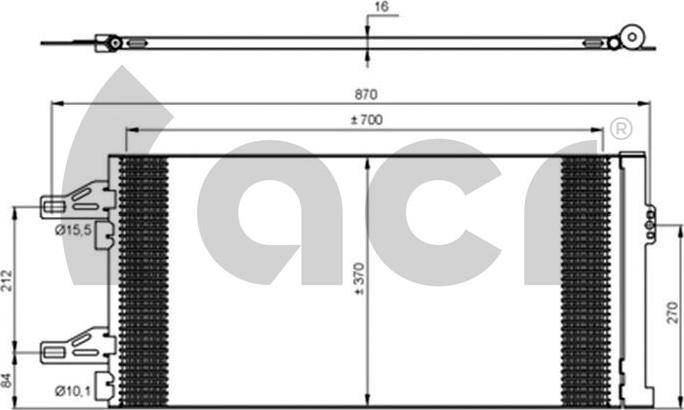 ACR 300688 - Kondensators, Gaisa kond. sistēma ps1.lv