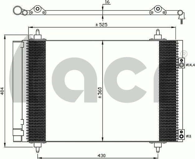 ACR 300635 - Kondensators, Gaisa kond. sistēma ps1.lv