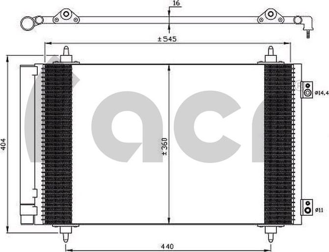 ACR 300636 - Kondensators, Gaisa kond. sistēma ps1.lv