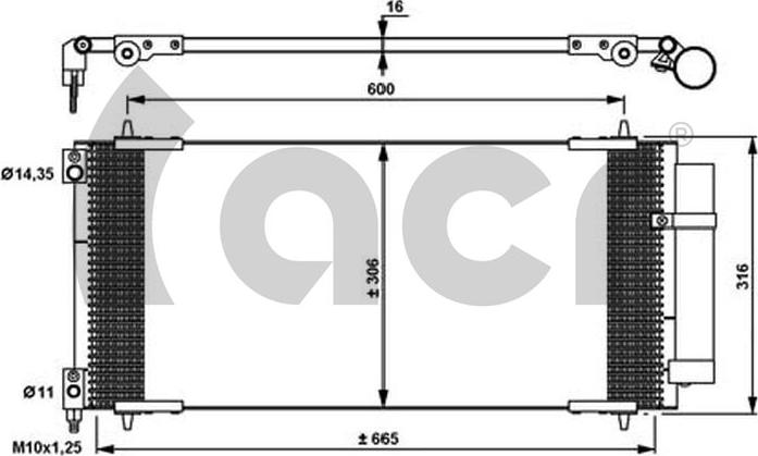 ACR 300679 - Kondensators, Gaisa kond. sistēma ps1.lv