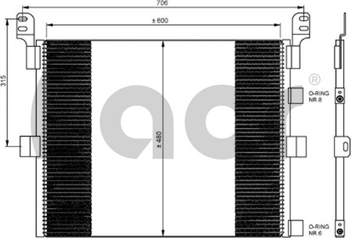 ACR 300676 - Kondensators, Gaisa kond. sistēma ps1.lv