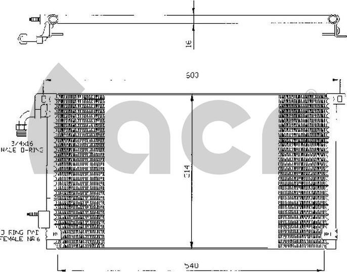 ACR 300358 - Kondensators, Gaisa kond. sistēma ps1.lv