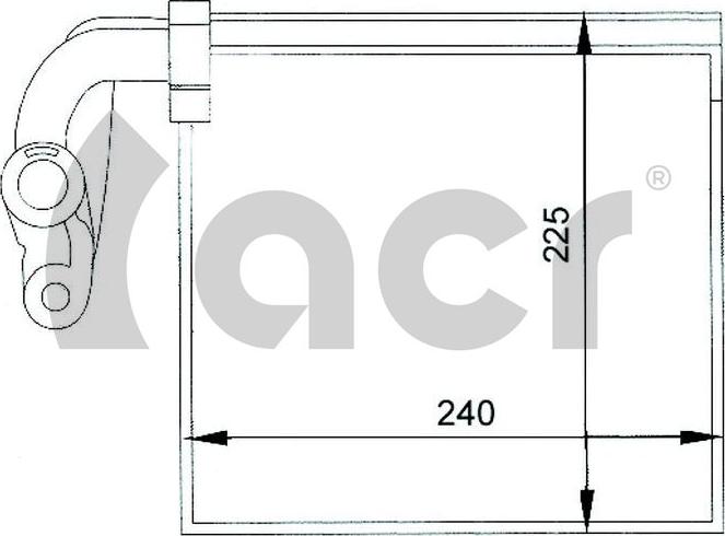 ACR 310041 - Iztvaikotājs, Gaisa kondicionēšanas sistēma ps1.lv