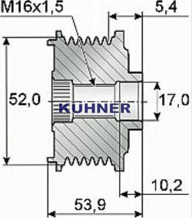 AD Kühner 885567L - Piedziņas skriemelis, Ģenerators ps1.lv