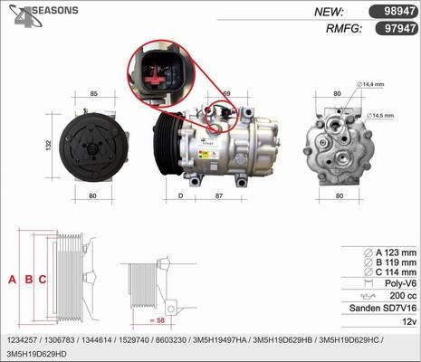 AHE 97947 - Kompresors, Gaisa kond. sistēma ps1.lv