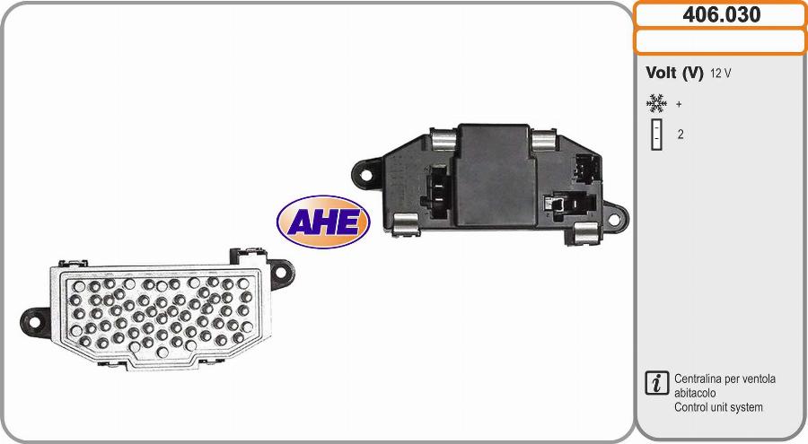 AHE 406.030 - Vadības bloks, Elektroventilators (Motora dzesēšana) ps1.lv