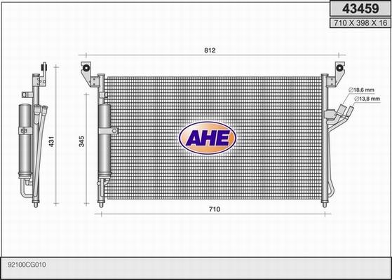 AHE 43459 - Kondensators, Gaisa kond. sistēma ps1.lv