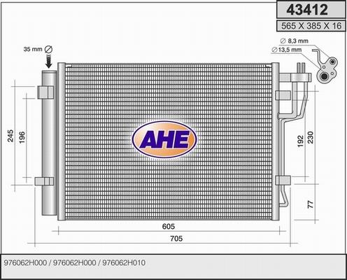 AHE 43412 - Kondensators, Gaisa kond. sistēma ps1.lv