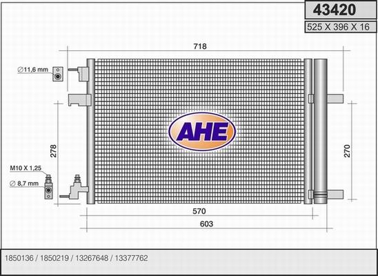 AHE 43420 - Kondensators, Gaisa kond. sistēma ps1.lv