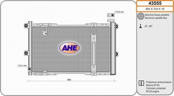 AHE 43555 - Kondensators, Gaisa kond. sistēma ps1.lv