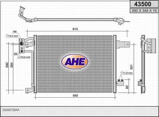 AHE 43500 - Kondensators, Gaisa kond. sistēma ps1.lv