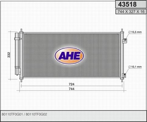 AHE 43518 - Kondensators, Gaisa kond. sistēma ps1.lv