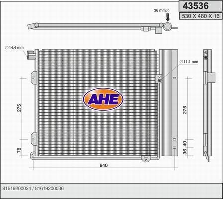 AHE 43536 - Kondensators, Gaisa kond. sistēma ps1.lv