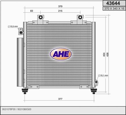 AHE 43644 - Kondensators, Gaisa kond. sistēma ps1.lv