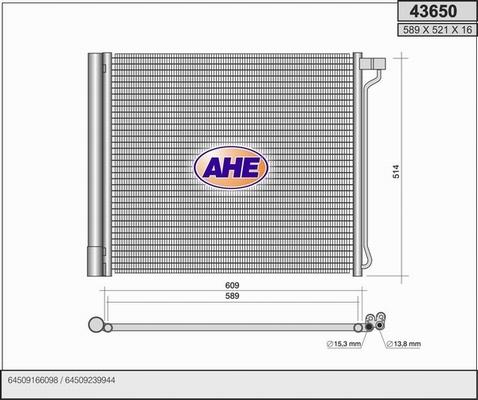 AHE 43650 - Kondensators, Gaisa kond. sistēma ps1.lv