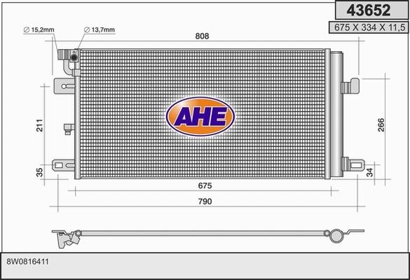 AHE 43652 - Kondensators, Gaisa kond. sistēma ps1.lv