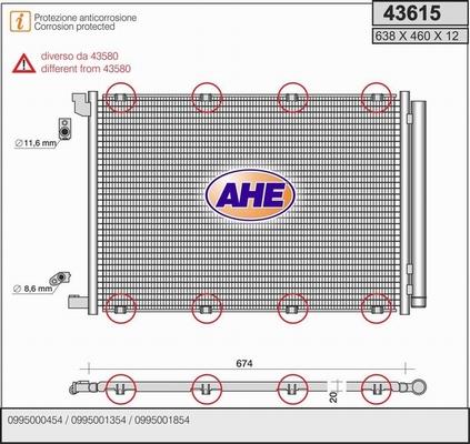 AHE 43615 - Kondensators, Gaisa kond. sistēma ps1.lv