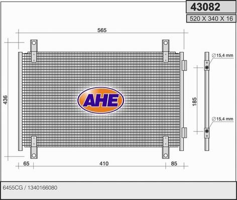 AHE 43082 - Kondensators, Gaisa kond. sistēma ps1.lv