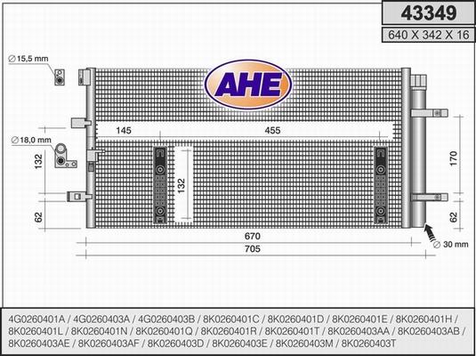 AHE 43349 - Kondensators, Gaisa kond. sistēma ps1.lv