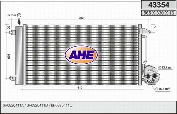 AHE 43354 - Kondensators, Gaisa kond. sistēma ps1.lv