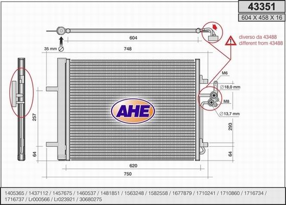 AHE 43351 - Kondensators, Gaisa kond. sistēma ps1.lv