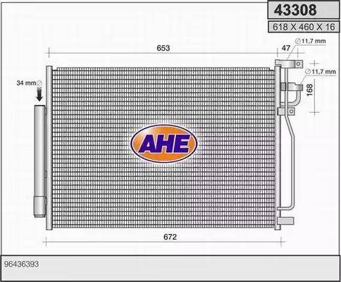 AHE 43308 - Kondensators, Gaisa kond. sistēma ps1.lv