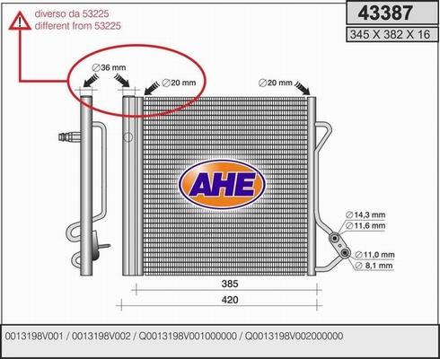 AHE 43387 - Kondensators, Gaisa kond. sistēma ps1.lv