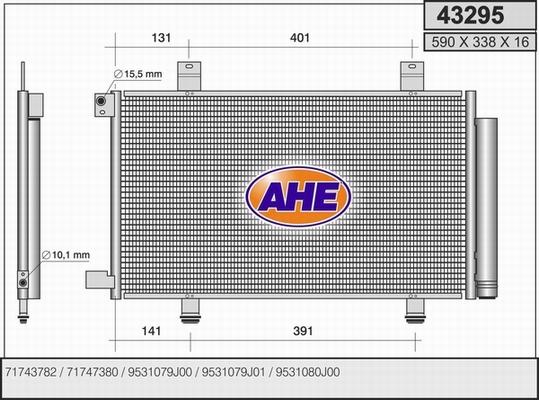 AHE 43295 - Kondensators, Gaisa kond. sistēma ps1.lv