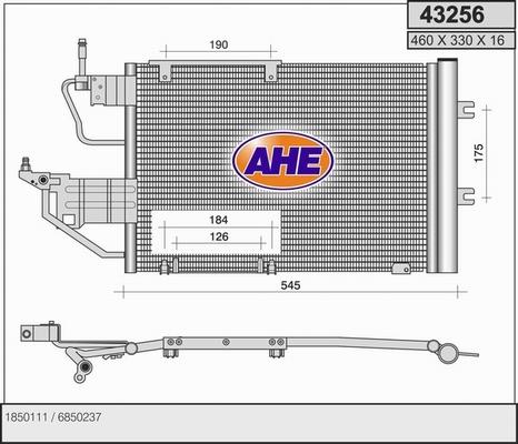 AHE 43256 - Kondensators, Gaisa kond. sistēma ps1.lv