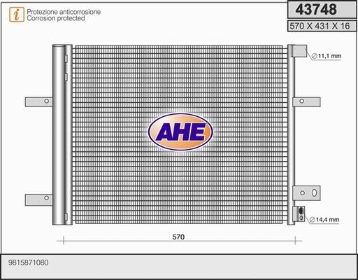 AHE 43748 - Kondensators, Gaisa kond. sistēma ps1.lv