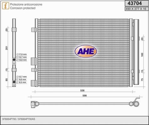 AHE 43704 - Kondensators, Gaisa kond. sistēma ps1.lv