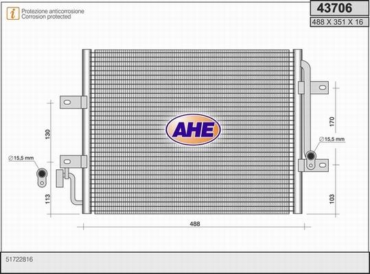 AHE 43706 - Kondensators, Gaisa kond. sistēma ps1.lv