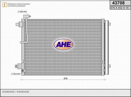 AHE 43708 - Kondensators, Gaisa kond. sistēma ps1.lv