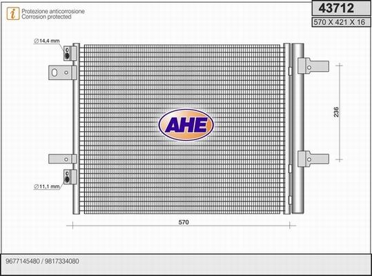 AHE 43712 - Kondensators, Gaisa kond. sistēma ps1.lv