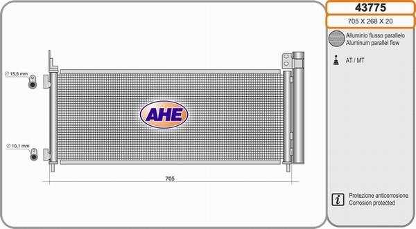 AHE 43775 - Kondensators, Gaisa kond. sistēma ps1.lv
