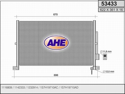 AHE 53433 - Kondensators, Gaisa kond. sistēma ps1.lv