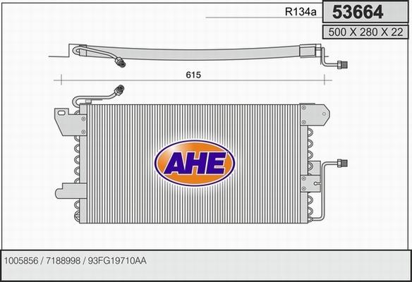 AHE 53664 - Kondensators, Gaisa kond. sistēma ps1.lv