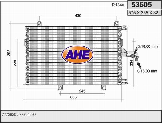 AHE 53605 - Kondensators, Gaisa kond. sistēma ps1.lv