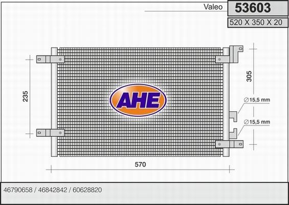 AHE 53603 - Kondensators, Gaisa kond. sistēma ps1.lv