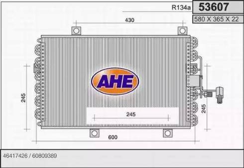 AHE 53607 - Kondensators, Gaisa kond. sistēma ps1.lv