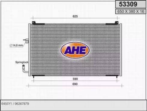 AHE 53309 - Kondensators, Gaisa kond. sistēma ps1.lv